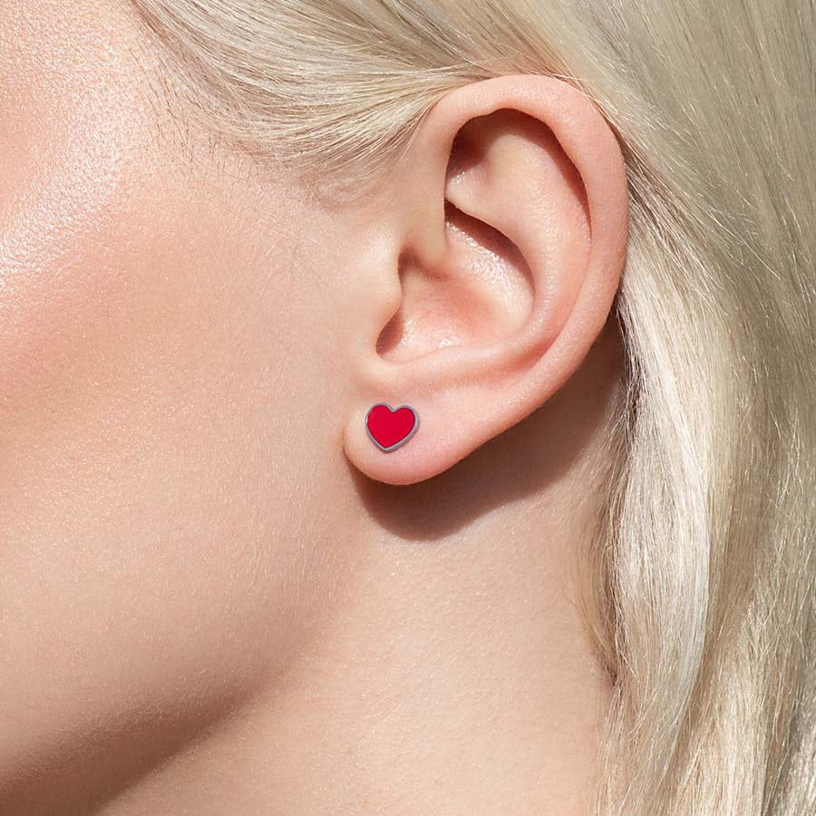 Red Enamel Hearts image 3
