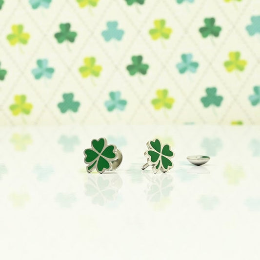 Enamel Four-Leaf Clovers image 1
