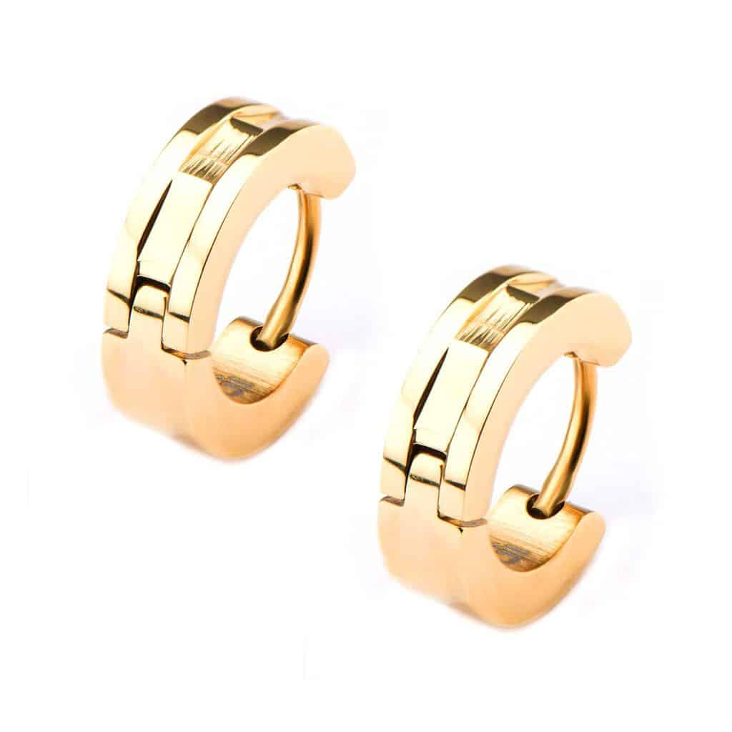 Huggie Hoop Modern Gold image 0