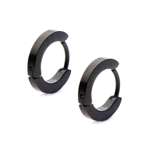 Huggie Hoop Black image 0