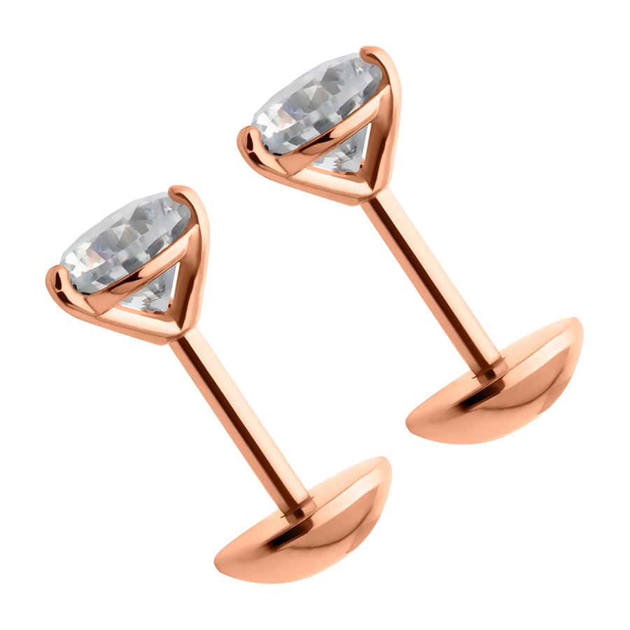 Rose Gold Martini Prongs image 1