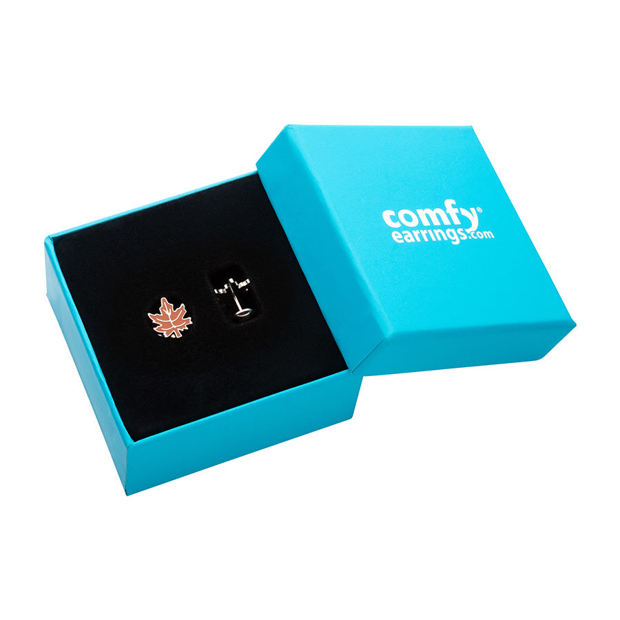 Enamel Fall Leaf ComfyEarrings make a great chilly sweater weather fall gift