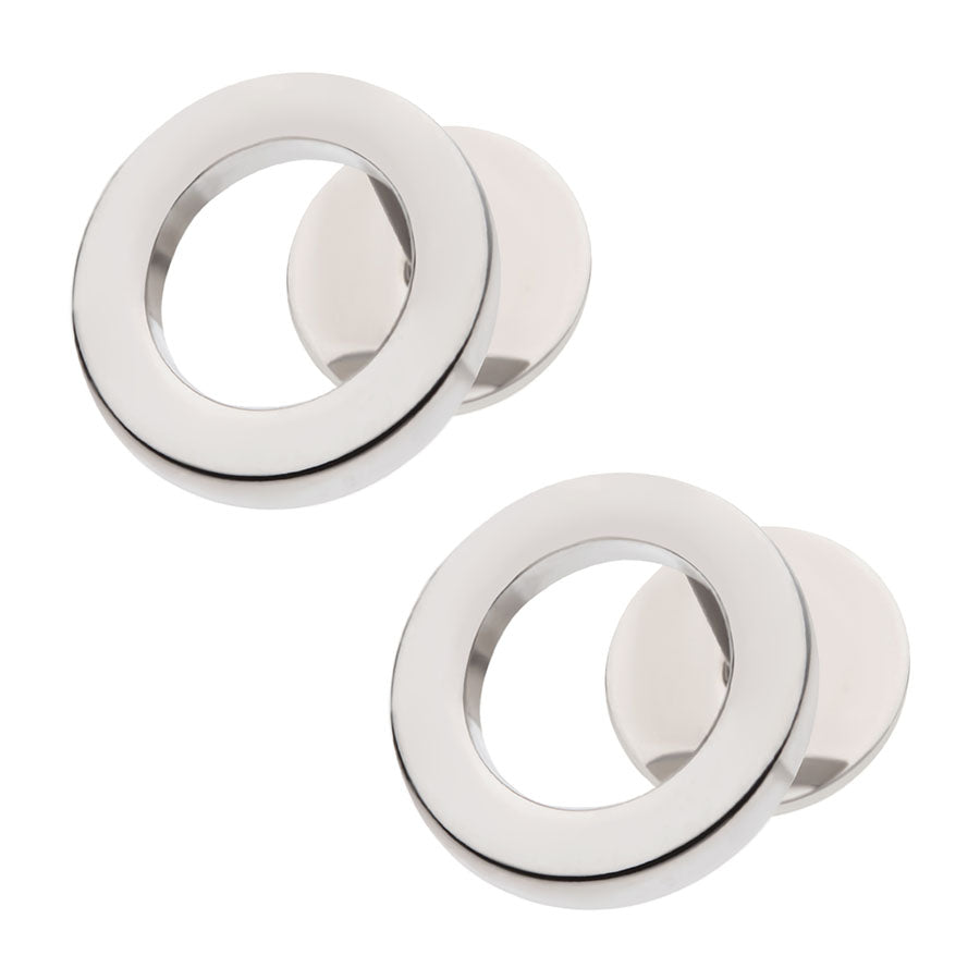 Open Circle Titanium ComfyEarrings on a white background