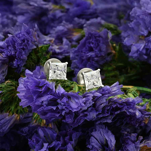 Sterling Silver Princess Cut