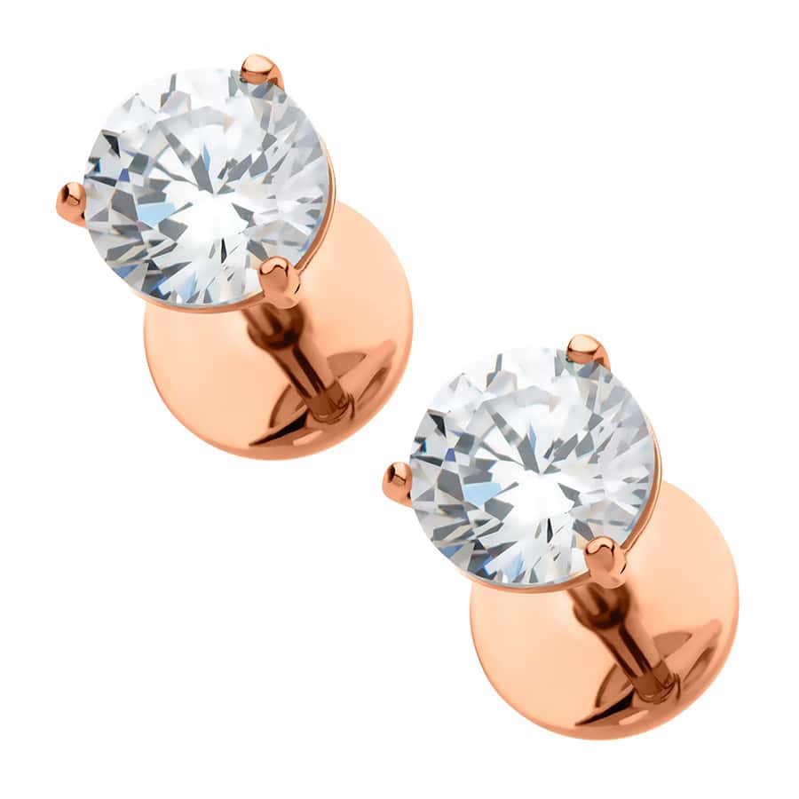 Rose Gold Martini Prongs image 0