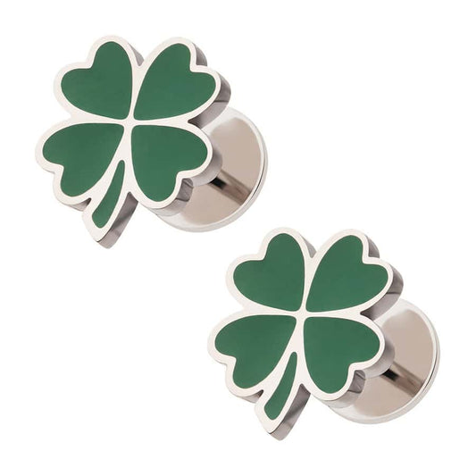 Enamel Four-Leaf Clovers image 0