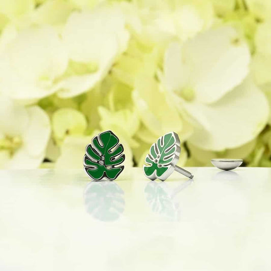 Enamel Monstera Leaf image 1
