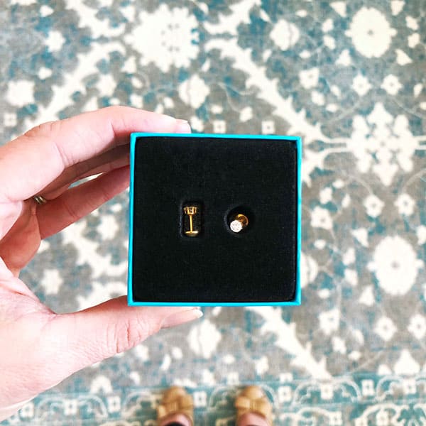 Crystal Clear Gold Prong ComfyEarrings