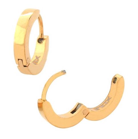 Huggie Hoop Stainless Gold