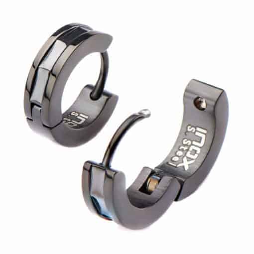 Huggie Hoop Modern Black