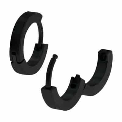 Huggie Hoop Black | ComfyEarrings.com