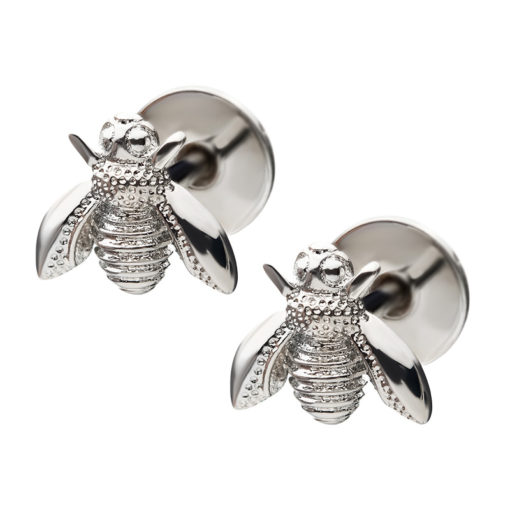 Stainless Bee ComfyEarrings main image.