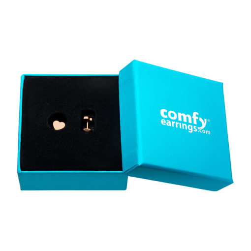Rose Gold ComfyEarrings in box