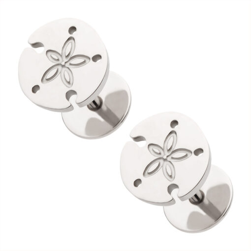 Stainless Sand Dollar ComfyEarrings main image.