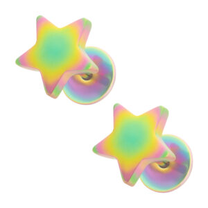 Multicolor Star ComfyEarrings main image on a white background.