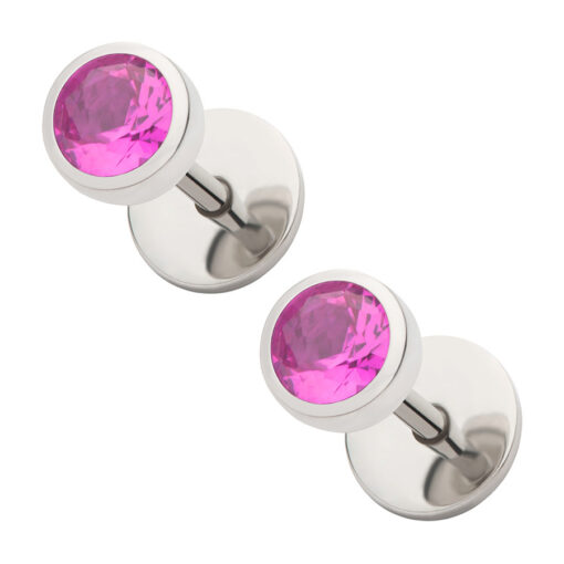 Hot Pink ComfyEarrings on white background