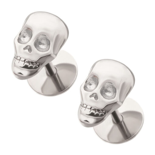 Skull ComfyEarrings main image on a white background.