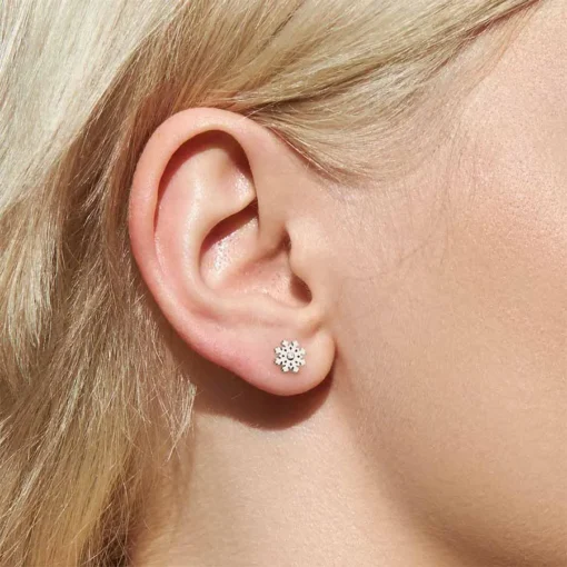 Snowflake with Gem ComfyEarrings pictured in the ear.